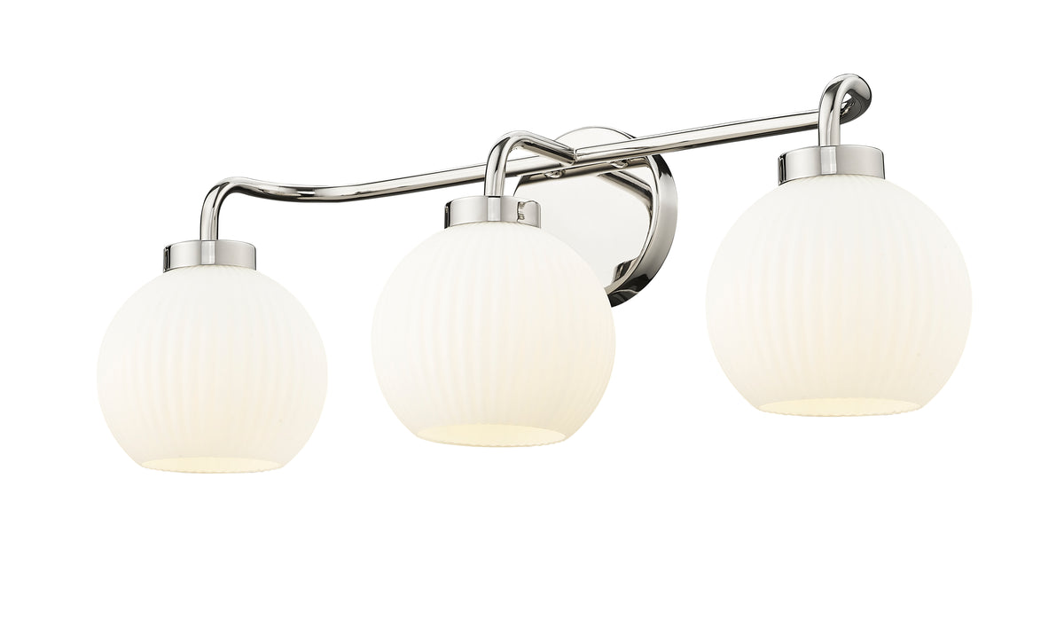 24'' Oprah Polished Nickel 3 Light Bath Vanity