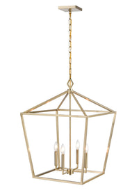 29'' Corona Modern Gold 4 Light Pendant
