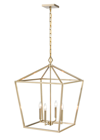 29'' Corona Modern Gold 4 Light Pendant