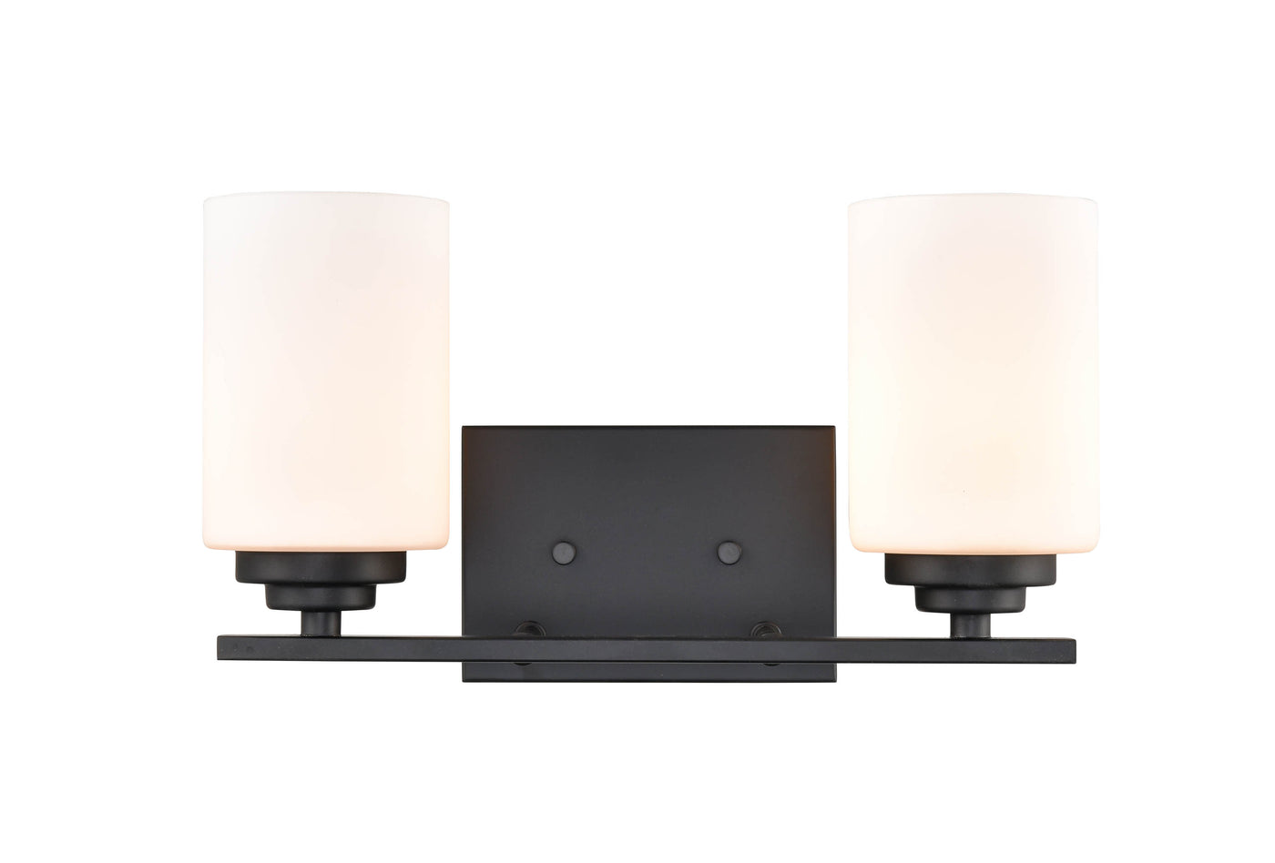 14.25'' Durham Matte Black 2 Light Bath Vanity