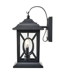 8'' Allbert Powder Coated Black 2 Light Wall Sconce
