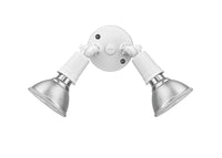 9.25''  Matte White 2 Light Flood Light