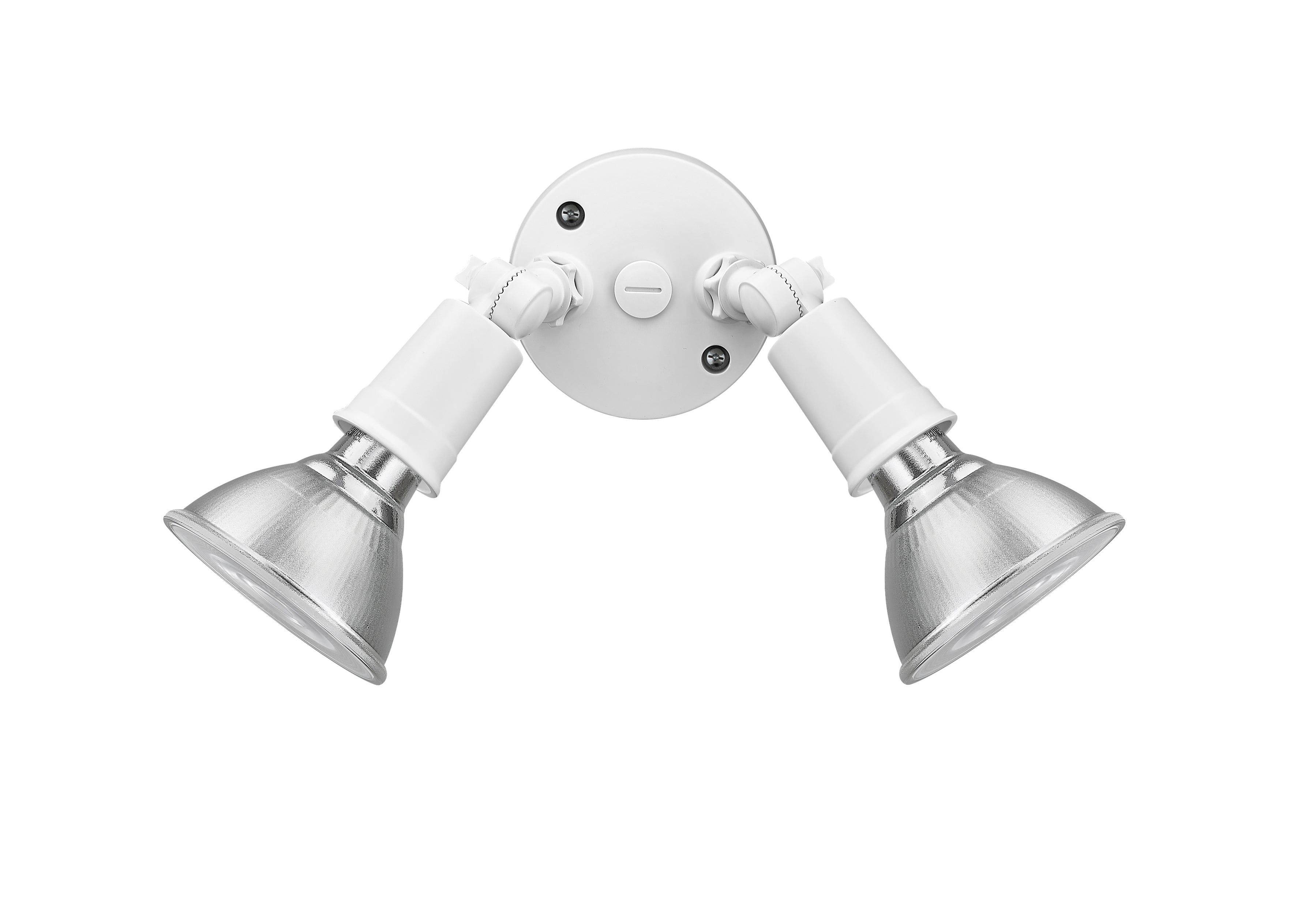 9.25''  Matte White 2 Light Flood Light