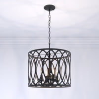 12.25'' Arelyn Matte Black 4 Light Pendant