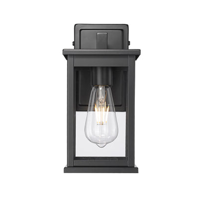 7'' Bowton II Powder Coated Black 1 Light Wall Sconce
