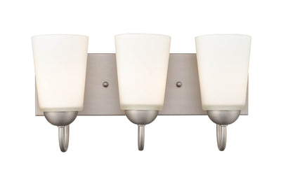 16'' Ivey Lake Satin Nickel 3 Light Bath Vanity