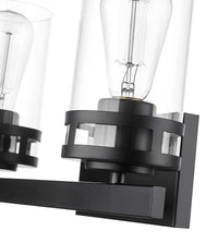 14.5'' Lunden Matte Black 2 Light Bath Vanity