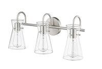 22'' Camellia Brushed Nickel 3 Light Bath Vanity