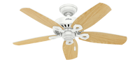 42 inch Builder Snow White Ceiling Fan with LED Light Kit and Pull Chain