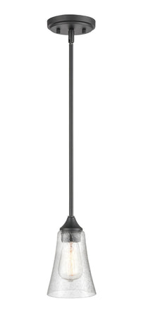 6.75'' Natalie Matte Black 1 Light Pendant