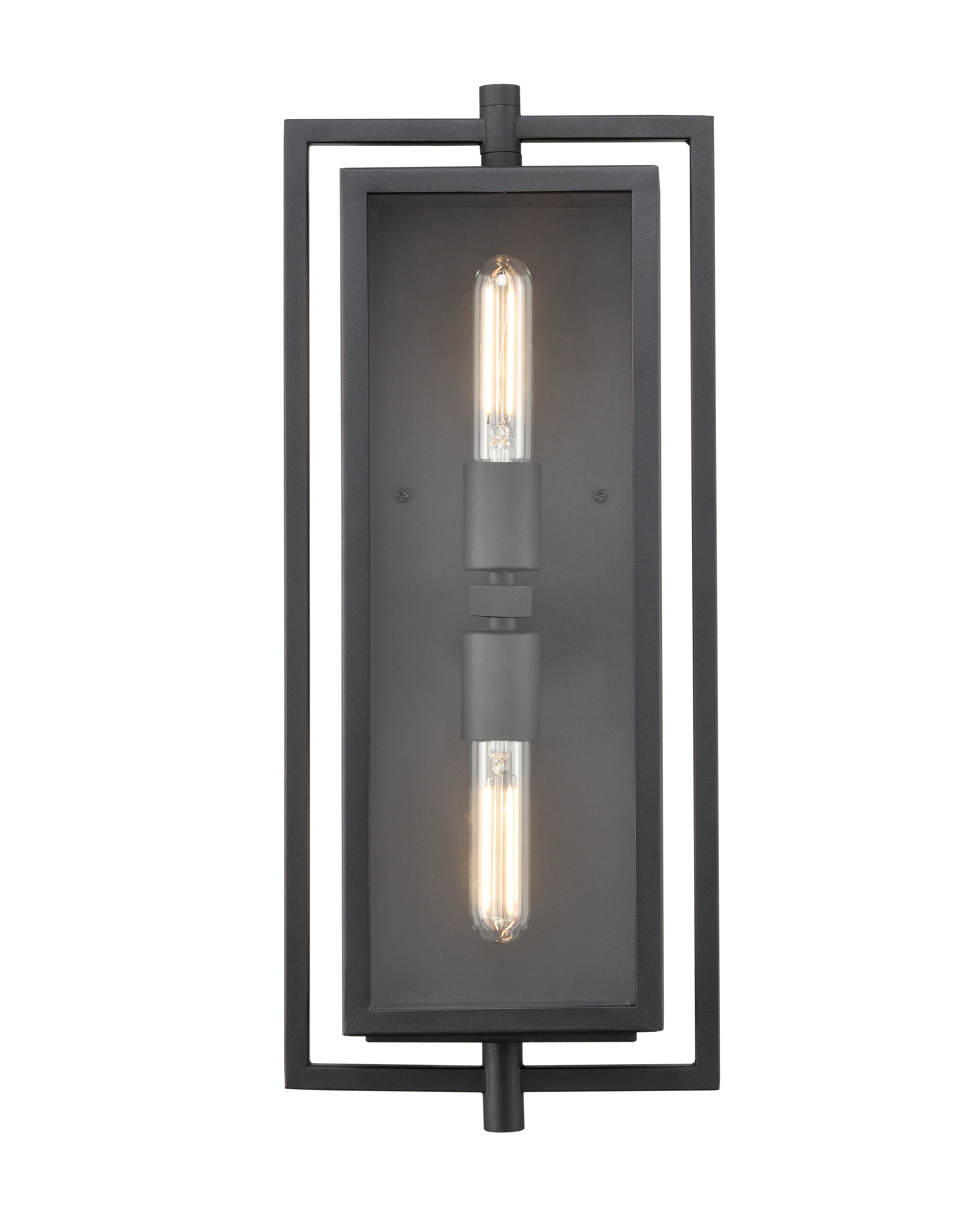 8.3'' Rankin Textured Black 2 Light Wall Sconce