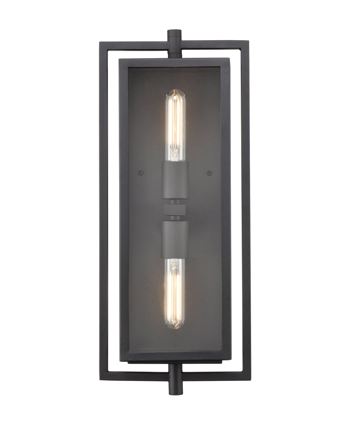 8.3'' Rankin Textured Black 2 Light Wall Sconce