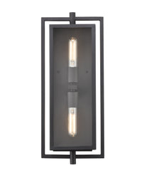 8.3'' Rankin Textured Black 2 Light Wall Sconce
