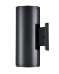 10.75-inch Vegas Powder Coated Black Outdoor Wall Sconce