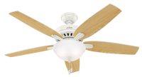 52 inch Newsome Fresh White LED Ceiling Fan with Pull Chain