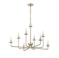 22'' Marceline Modern Gold 8 Light Chandelier