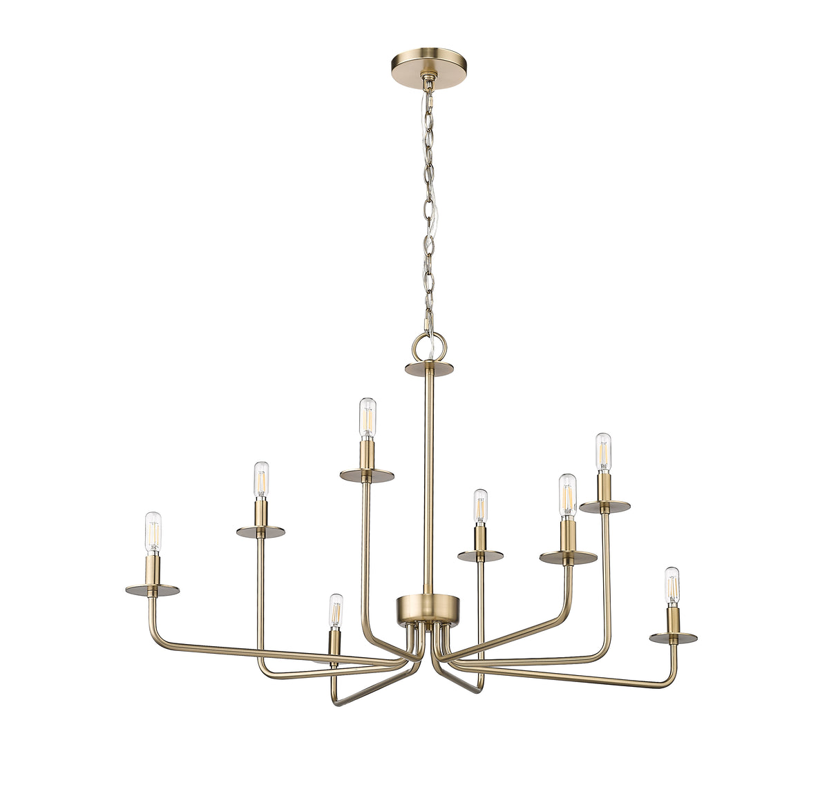 22'' Marceline Modern Gold 8 Light Chandelier