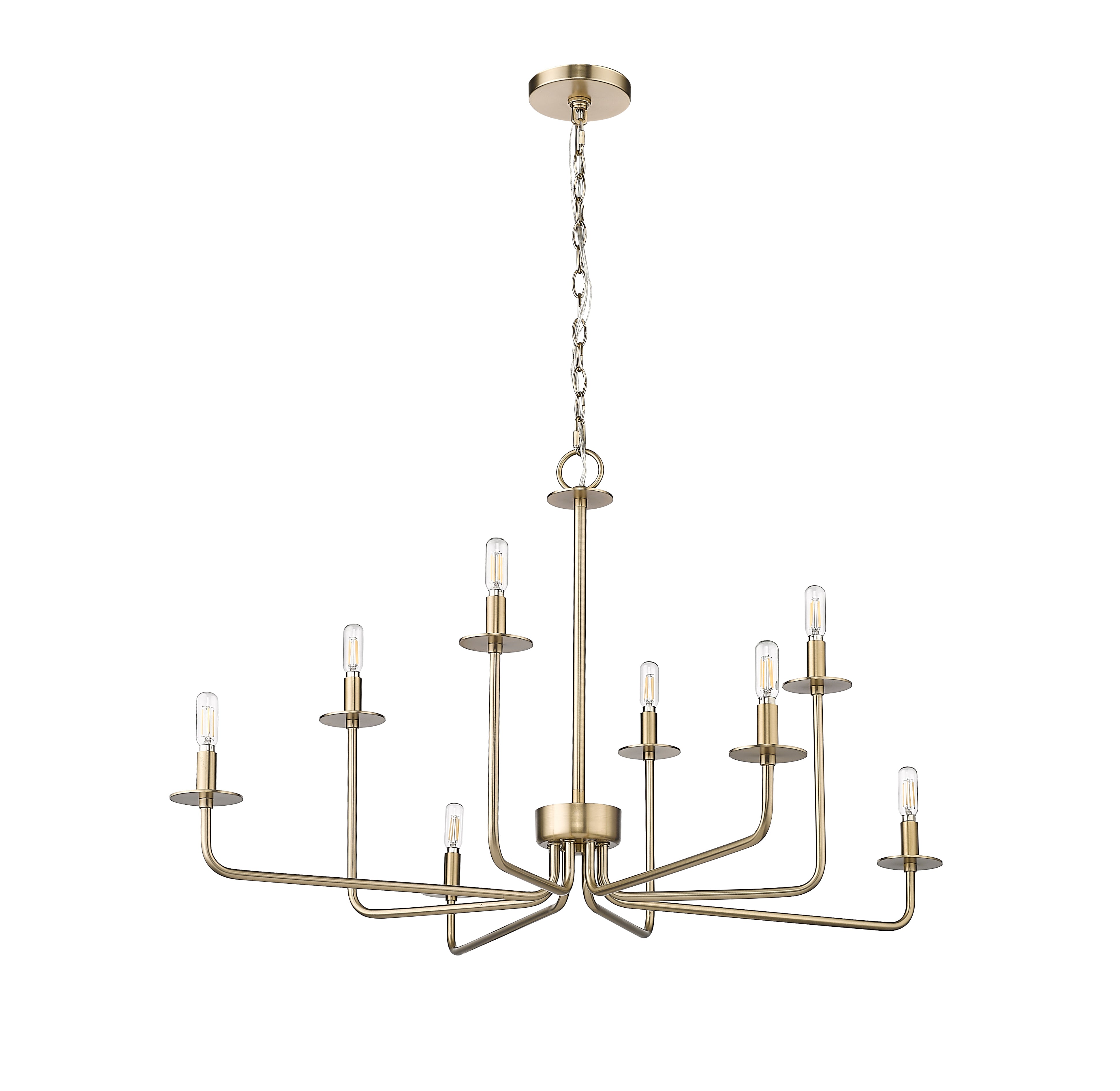 22'' Marceline Modern Gold 8 Light Chandelier