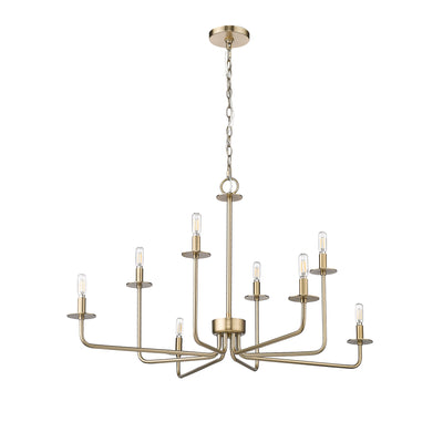 22'' Marceline Modern Gold 8 Light Chandelier