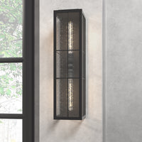 6'' Jaxson Powder Coated Black 2 Light Wall Sconce
