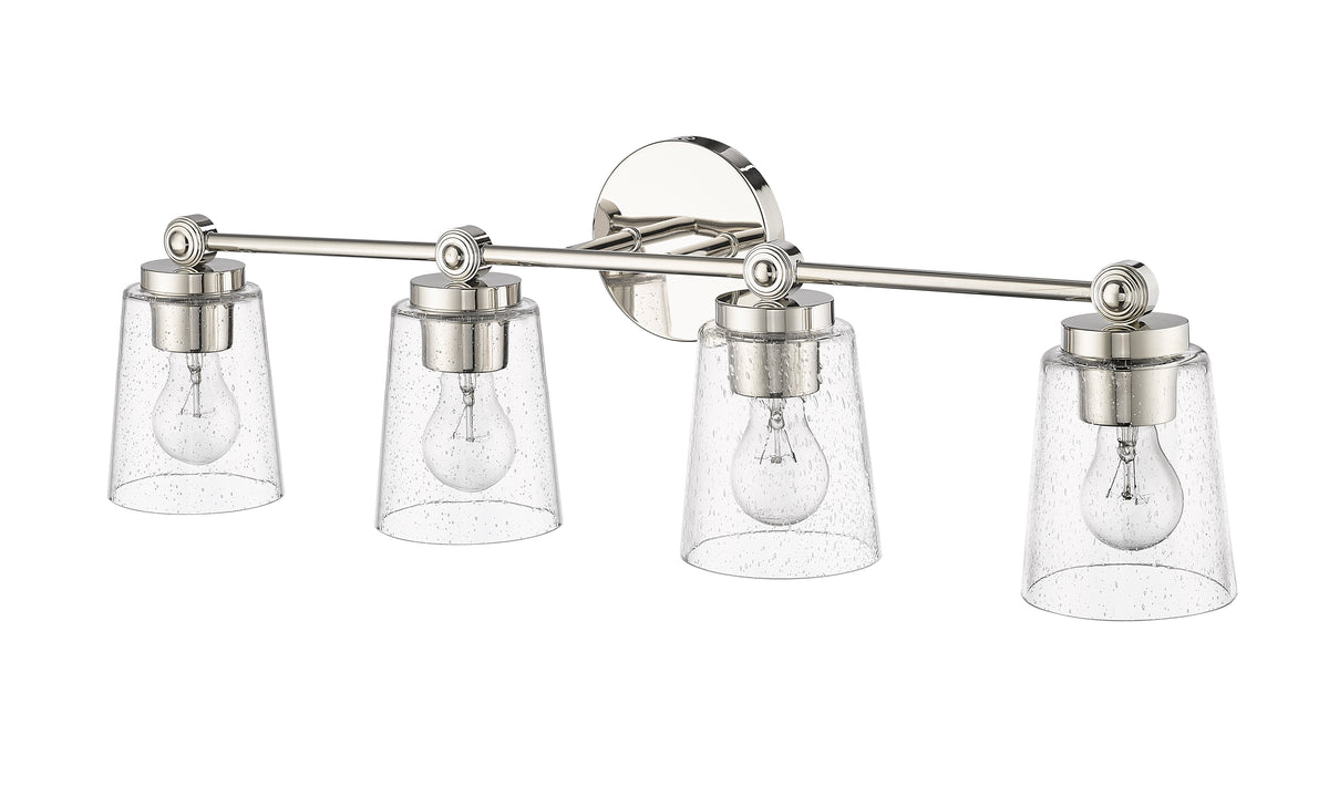 30.5'' Lauryn Polished Nickel 4 Light Bath Vanity