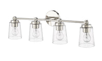 30.5'' Lauryn Polished Nickel 4 Light Bath Vanity