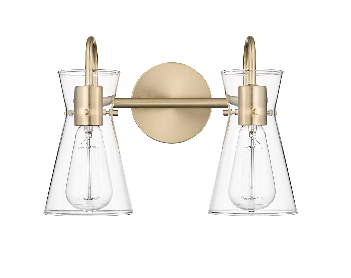 13.4'' Camellia Modern Gold 2 Light Bath Vanity