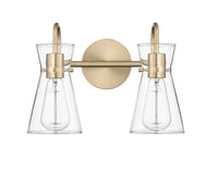 13.4'' Camellia Modern Gold 2 Light Bath Vanity