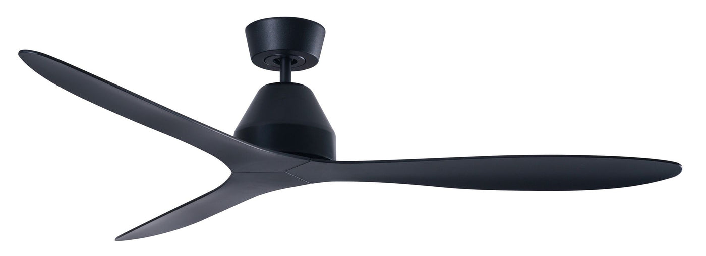56 Inch DC WiFi Indoor Outdoor Smart Fan in Black with Remote