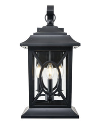 10'' Allbert Powder Coated Black 3 Light Wall Sconce