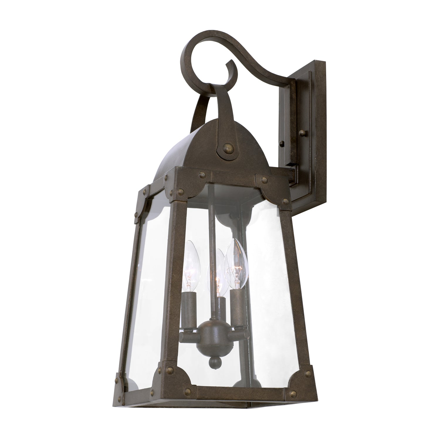 9'' Arlington 3 Light Aged Bronze Wall Sconce