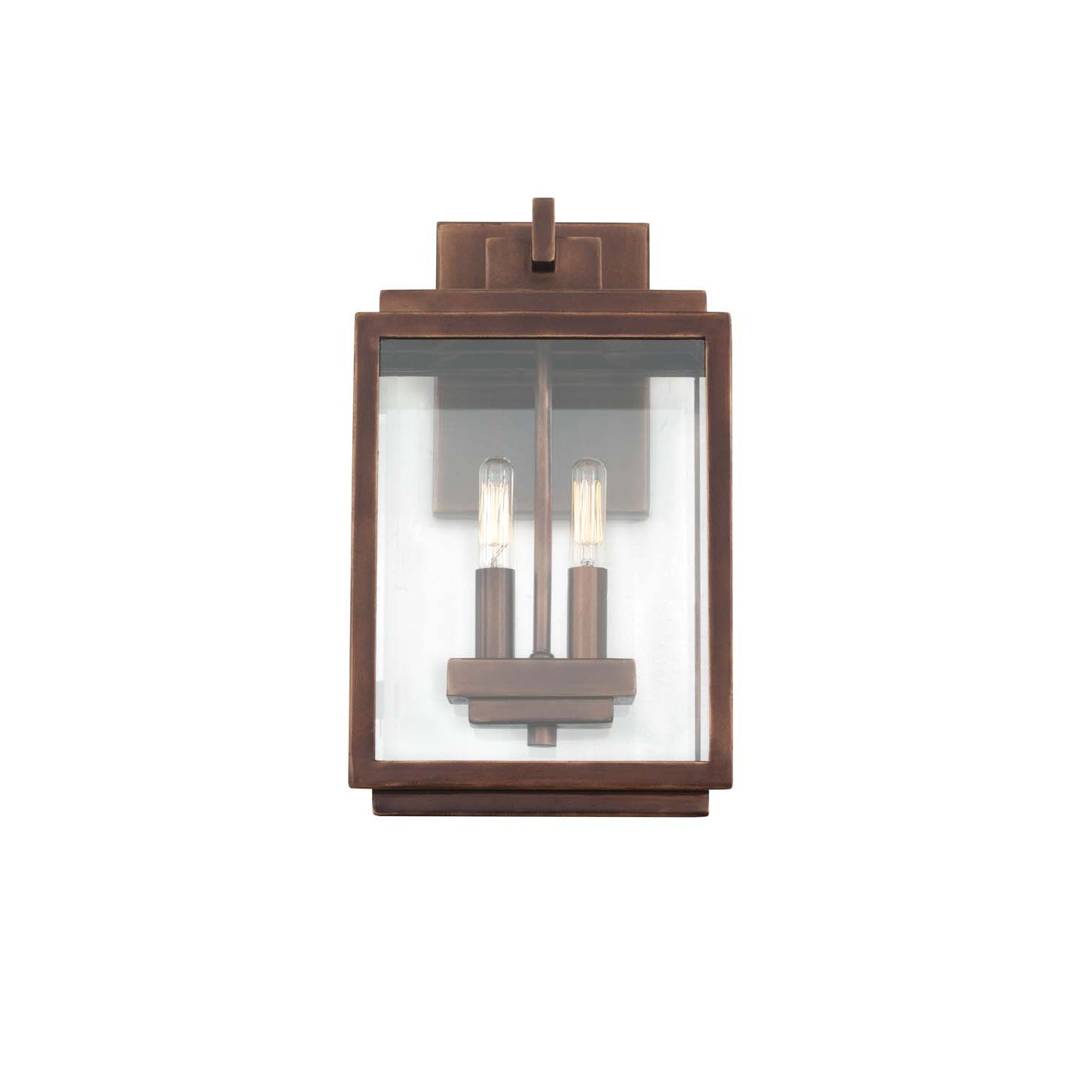 8'' Chester Outdoor 2 Light Copper Patina Outdoor Wall Sconce