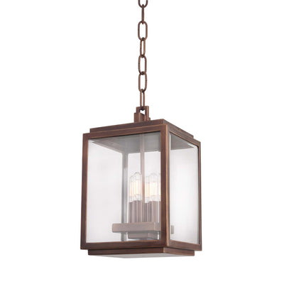 14'' Chester Outdoor 4 Light Copper Patina Outdoor Pendant