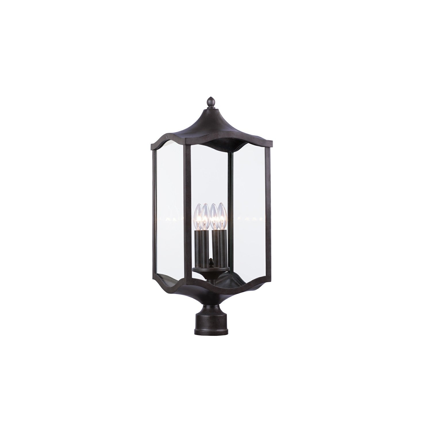 26'' Lakewood 4 Light Aged Iron Outdoor Lantern Head