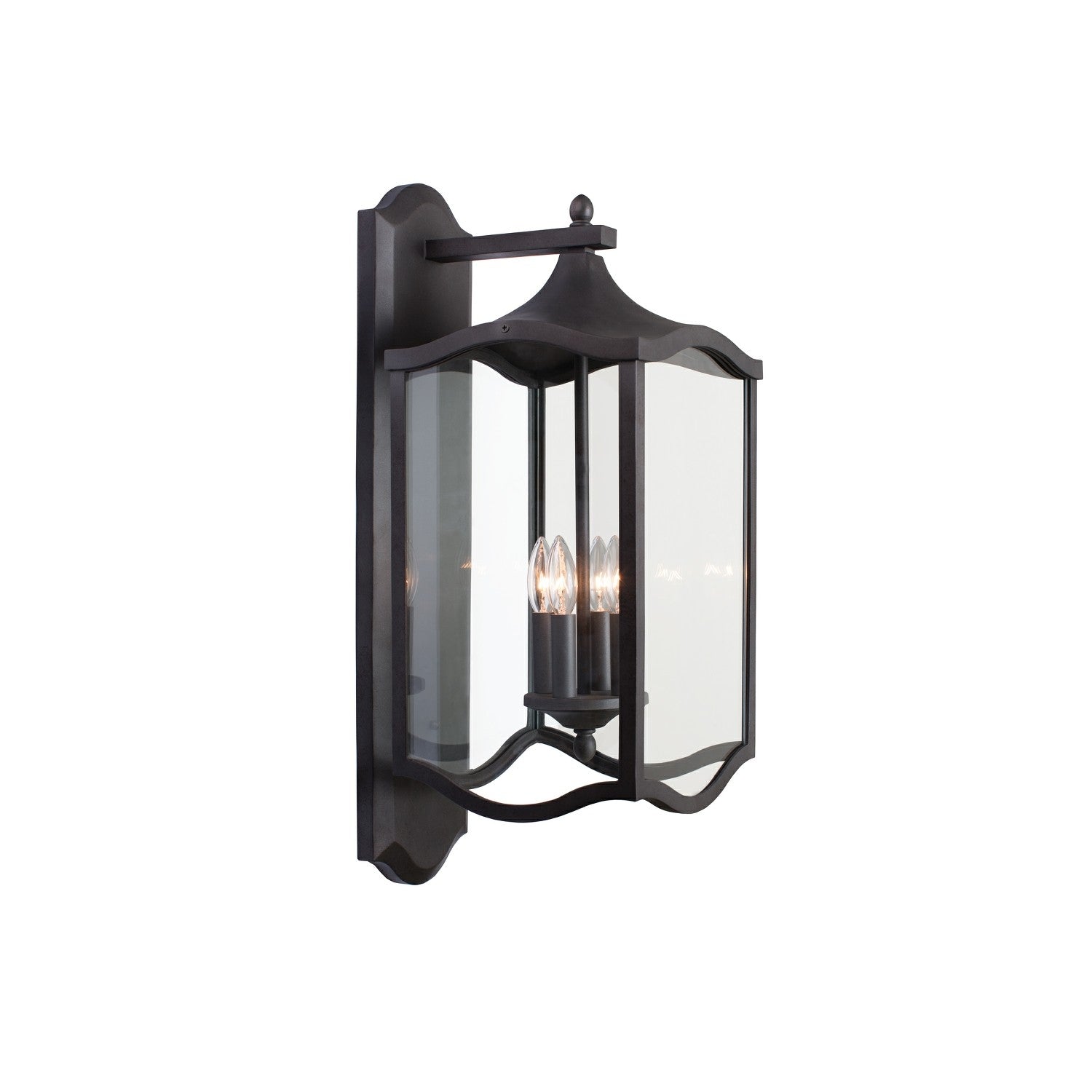 11'' Lakewood Outdoor 4 Light Aged Iron Wall Sconce