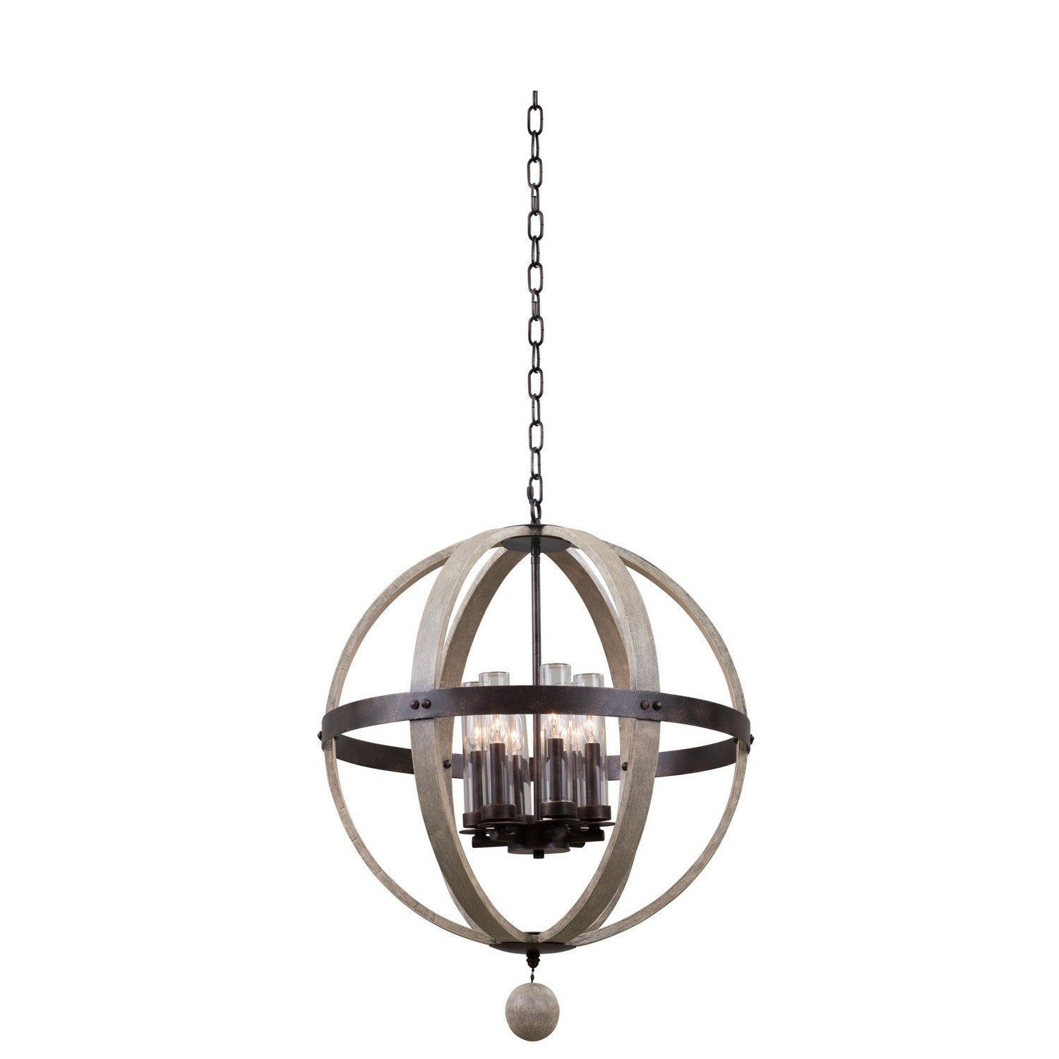 31'' Harper 6 Light Florence Gold Outdoor Pendant