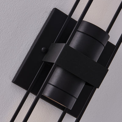 5'' Eames Outdoor 2 Light Matte Black Outdoor Wall Sconce