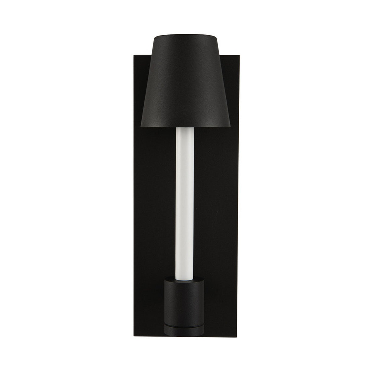 5'' Candelero Outdoor 1 Light Matte Black w/ White Wall Sconce
