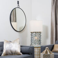 Stopwatch 30-in Round Accent Mirror