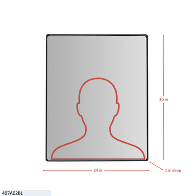 Kye 24x30 Rectangular Rounded Wall Mirror
