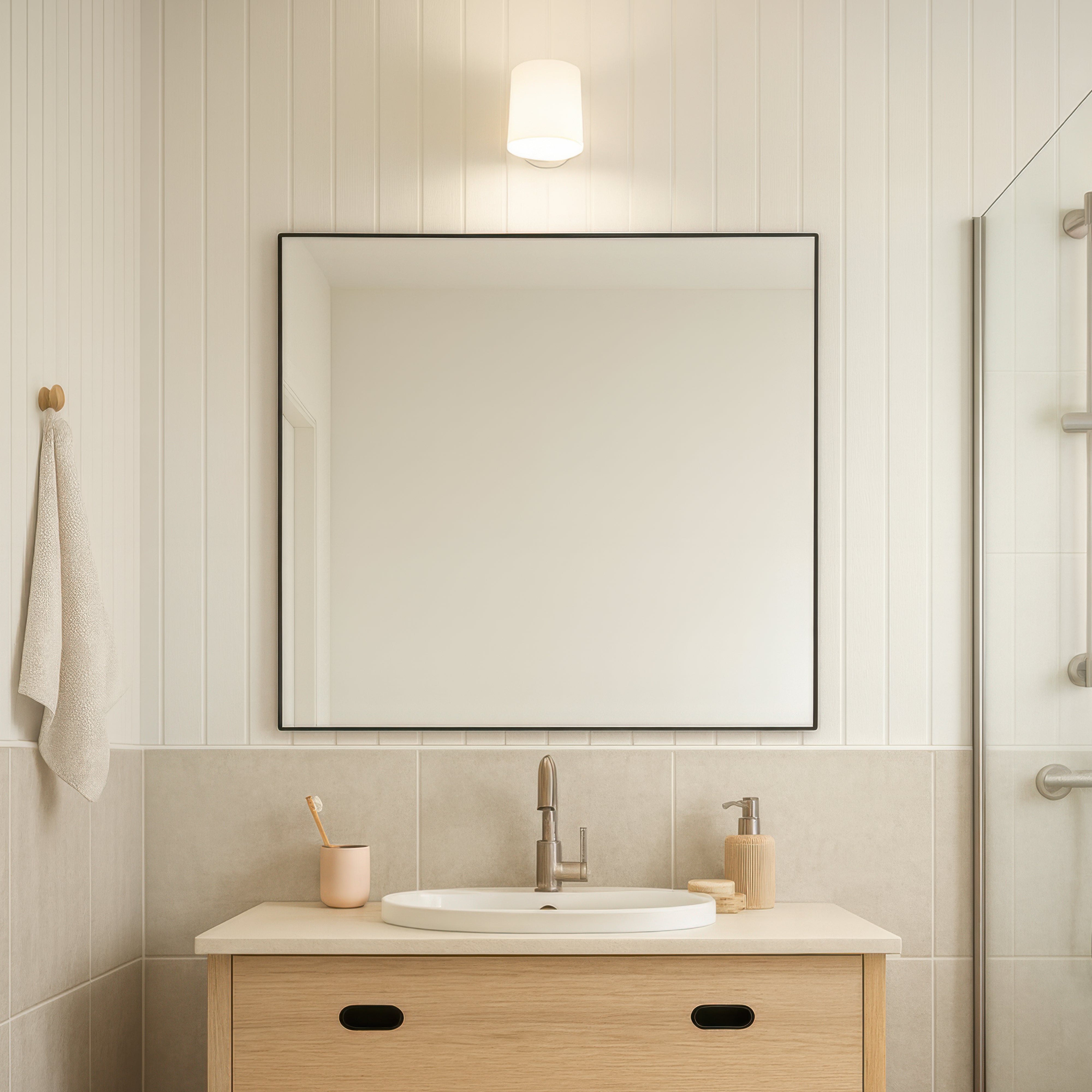 Kye 40x40 Rounded Square Wall Mirror