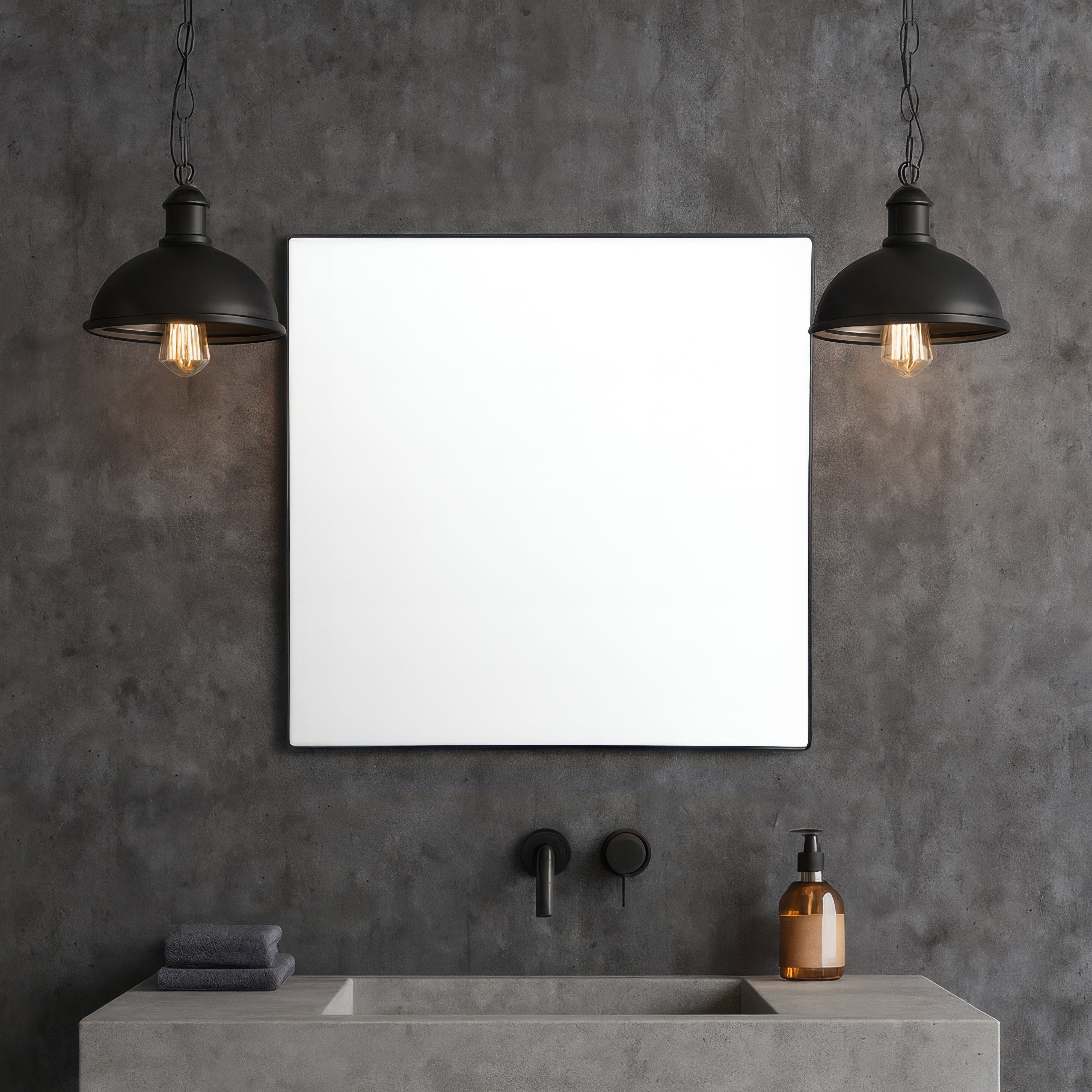 Kye 40x40 Rounded Square Wall Mirror