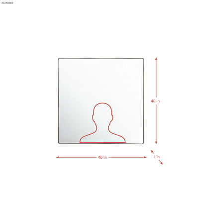 Kye 40x40 Rounded Square Wall Mirror