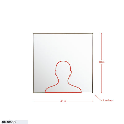 Kye 40x40 Rounded Square Wall Mirror