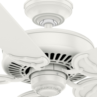 Casablanca 54 inch Panama Fresh White Ceiling Fan and Wall Control