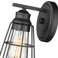 9.25-inch Matte Black 1-Light Wall Sconce