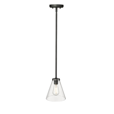 8'' Aliza Matte Black 1 Light Pendant