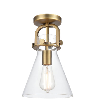 Downtown Semi-Flush Mount Satin Nickel