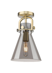 Downtown Semi-Flush Mount Satin Nickel