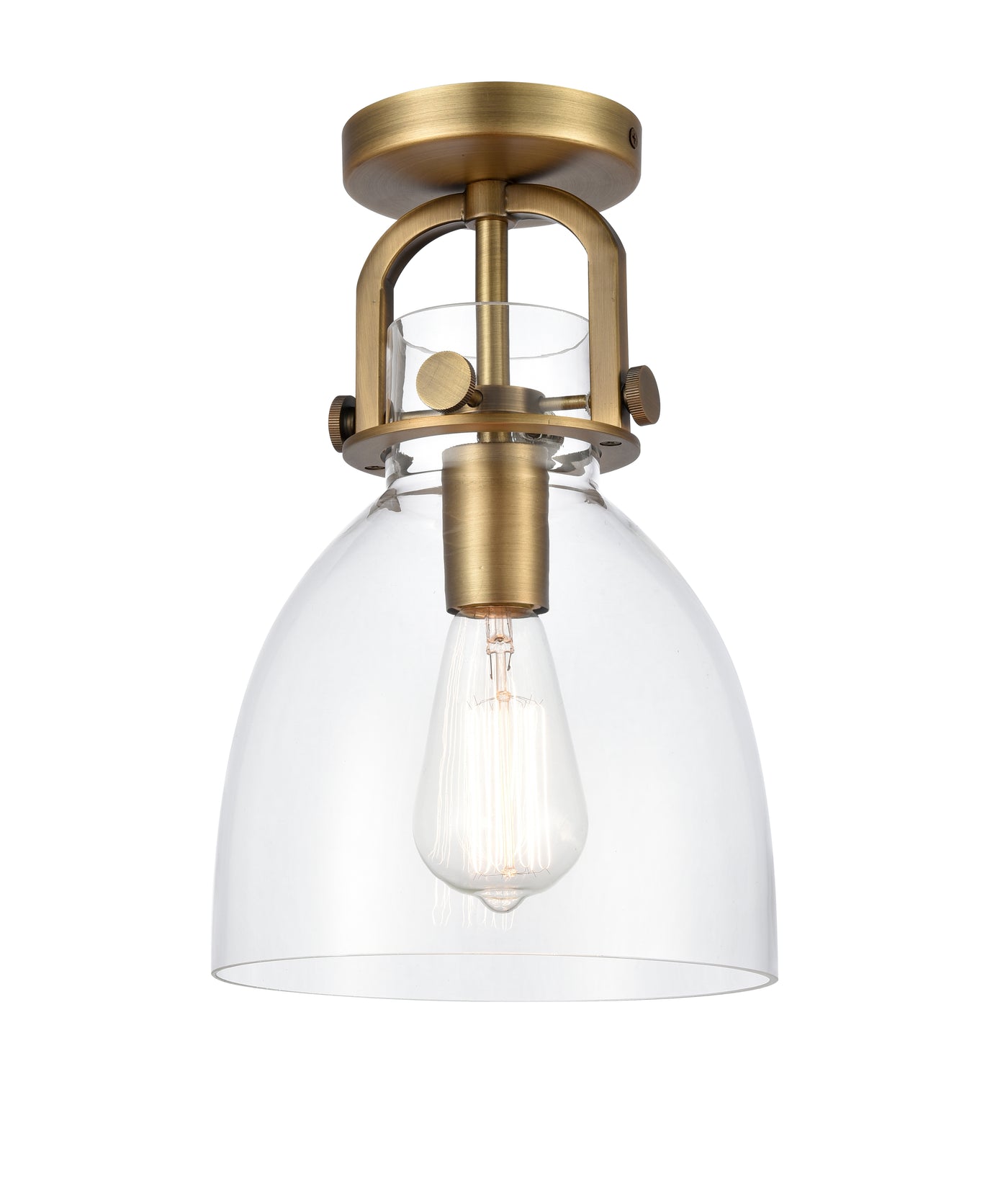 Downtown Semi-Flush Mount Satin Nickel